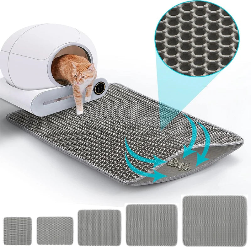 Tapis de litière lavable et antidérapant pour chat 🐱