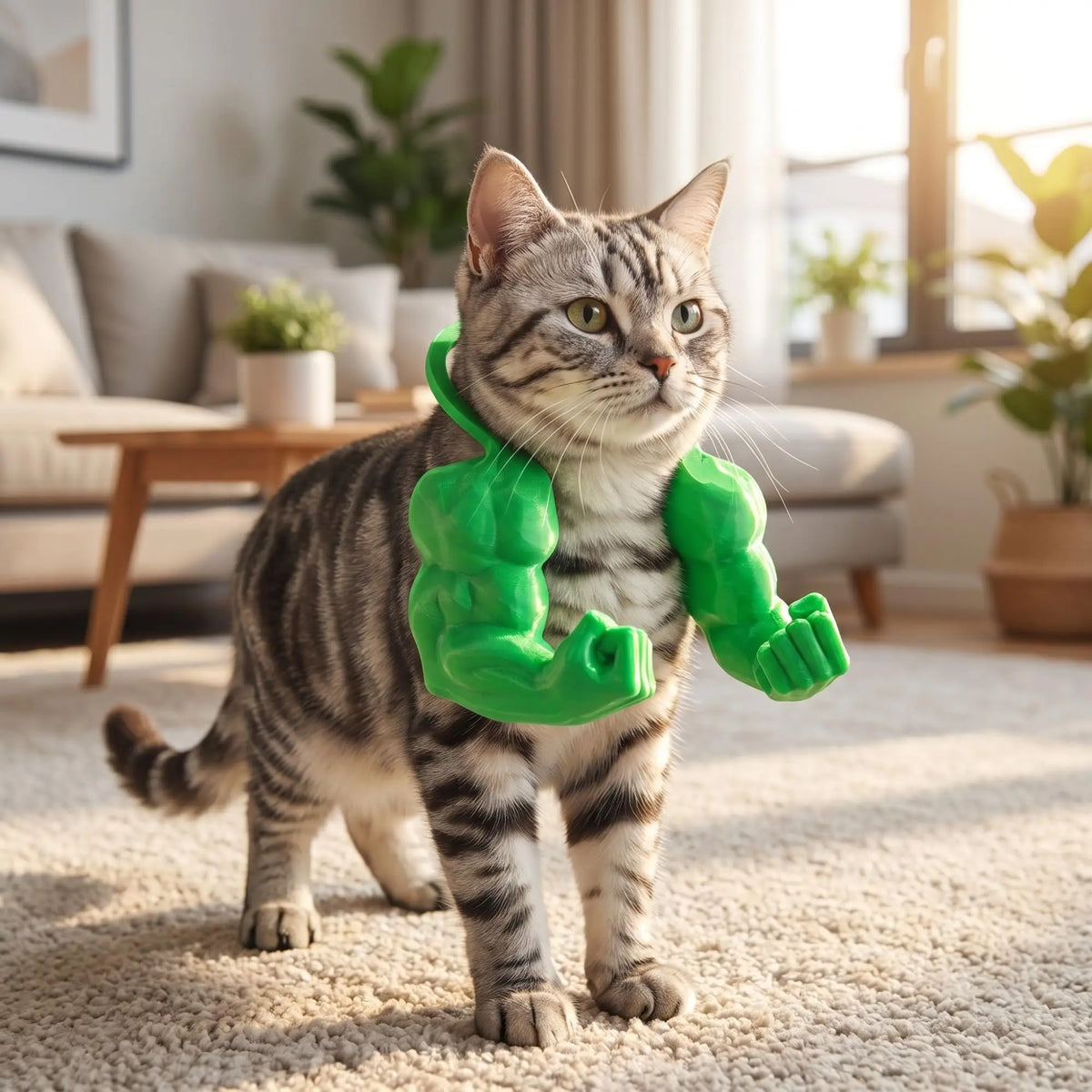 Faux bras musclés pour chat 🐱💪